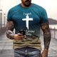 thumbnail image 2 of Playeras Deportivas Para Hombre, Camisa Con Degradado Teñida, Fresca Y Fina, Transpirable, Con Cuello Colgante, 2 of 6