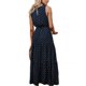 thumbnail image 4 of Qarigey Pudcoco - Vestido de fiesta largo bohemio para mujer, sin mangas, lunares, playa Vestidos, 4 of 6