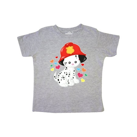 

Inktastic Valentine s Day Firefighter Dalmation Gift Toddler Boy or Toddler Girl T-Shirt