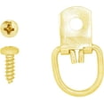 thumbnail image 2 of D Ring Picture Hanger Hardware Kit with Screws for Hanging Frames, Art, Paintings, and Mirrors; by Mandala Crafts (Pro 1 3/16 x 5/8 Inches, Gold), 2 of 4