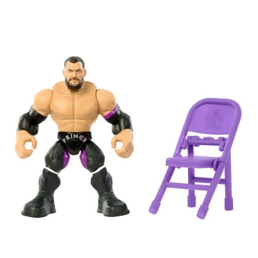 WWE Knuckle Crunchers Finn Balor Action Figure & Accessories, Bone-Crunching Movement, 3.25-inch