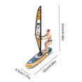 thumbnail image 4 of RC Boat Electric Toy Remote Control Vailboat 2.4 GHz para Adultos () Amarillo, 4 of 9