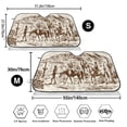 thumbnail image 3 of Balery Western Desert Cowboys2 Print Car Windshield Sun Shade,Windshield Sunshade for Car Pickup Truck SUV Accessories-Small, 3 of 7