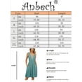 thumbnail image 5 of XCHQRTI Lace Stitching V Neck Dresses Womens 2024 Trendy Tunic Casual Dress with Pocket, 5 of 9