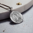thumbnail image 4 of Picturesongold.Com Saint Isabella Round Religious Medal Female Adult-1 inch Quarter 14K Yellow Gold, 4 of 7