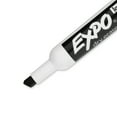 EXPO Low Odor Dry Erase Markers, Chisel Tip, Black, 2 Count