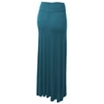 thumbnail image 2 of Made by Johnny Women's Fold-Over Maxi Skirt XXL TEAL, 2 of 7