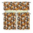 thumbnail image 4 of Aplkyhs Curtain Short Window Drape Panel Christmas Holiday Kitchen Curtain Privacy Street Window Curtains Total Room Darkening for Laundry Bathroom RV, 4 of 6