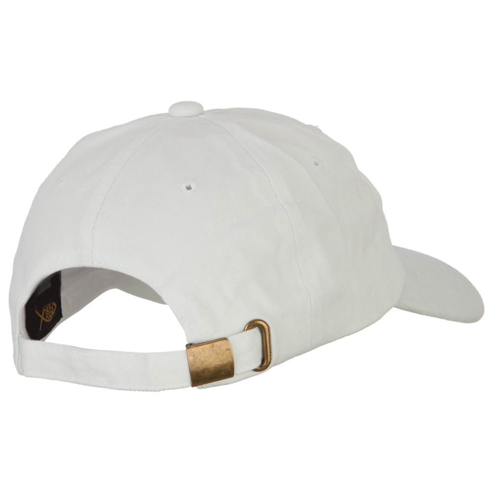 Texas Bluebonnet with Map Embroidered Unstructured Washed Cap - White OSFM