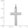thumbnail image 3 of Sterling Silver Laser Designed Cross Pendant Charm, 3 of 4