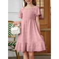 thumbnail image 4 of Vestido de verano con flores de chifón para niñas adolescentes, tallas 10-11, 4 of 9