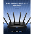 thumbnail image 3 of Router Wifi 7 Be6500 Hasta 6.5gbps Cudy Wr6500, Doble Banda, 5 Puertos Gigabit, Cobertura 140 M², Soporta 200 Dispositivos, Vpn Y Control Por App Para Hogar Inteligente, 3 of 8