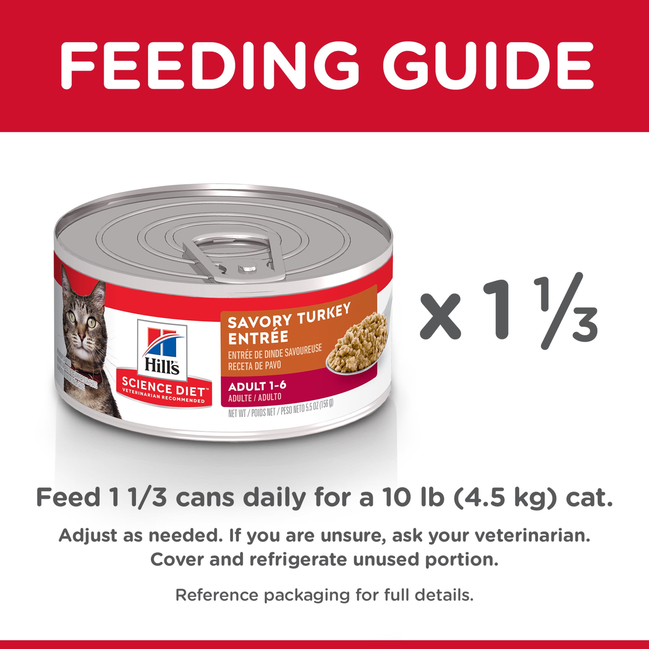 Hill's Science Diet Savory Turkey Wet Cat Food, 5.5oz Can 24pk