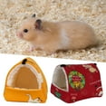 thumbnail image 3 of Small Animals House Small Pet Hamster Hanging Bed House Hammock Cute Winter Warm Fleece Guinea Pig Hedgehog Chinchilla Bed, 3 of 7