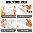 thumbnail image 4 of Little Tiger Summer Pajama Set Soft Cotton Short Sleeve Sleepwear 2PCS Pajama Sets Breathable Lounge Set Size 14Y, 4 of 7