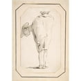 thumbnail image 2 of Giovanni Battista Tiepolo 11x14 Black Ornate Wood Framed Double Matted Museum Art Print Titled: Caricature of a Man Holding a Tricorne, Seen from Behind (1760), 2 of 5