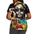 thumbnail image 4 of Independence Day Plus Size 4X Women's Short Sleeve Tops Sale Under $10 Free Shipping Summer Casual Loose Print Blouse, 4 of 6