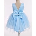 thumbnail image 2 of IBTOM CASTLE Toddler Flower Girl Dress Baby Butterfly Ruffle Tulle Tutu Dress Princess Birthday Party Pageant Formal Wedding Prom Gown Blue, 2 of 7