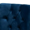 thumbnail image 5 of Bowery Hill Velvet Wood Dining Chairs in Navy Blue (Set of 2), 5 of 9