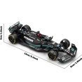 thumbnail image 2 of Bburago 2023 1:43 F1 Mercedes-AMG W14 #44 Hamilton #63 Russell Formula One lloy Racing Die Static Collection Model Car Toy Gift, 2 of 6