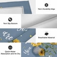 thumbnail image 5 of Haze Blue Sunshine Sunflower Outdoor Rug 4x6 Ft, Non Slip Washable Area Rug, Pastoral Bees Farmhouse Floral Patio Rugs Carpet Runner, Large Floor Mat for Indoor/Outdoor Deck Porch Camping, 5 of 8