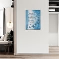 thumbnail image 6 of Blue Butterfly Decor Wall Art Memorial Pictures Motivational Decor Flower Canvas Painting Butterfly Decorations Framed Artwork for Bedroom 8x10, 6 of 6