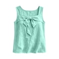 thumbnail image 5 of Msgweeeg Tank Summer Sleeveless Solid Color Boho Tops Square Neck Regular Fit Streetwear Hawaii Blouse, 5 of 8