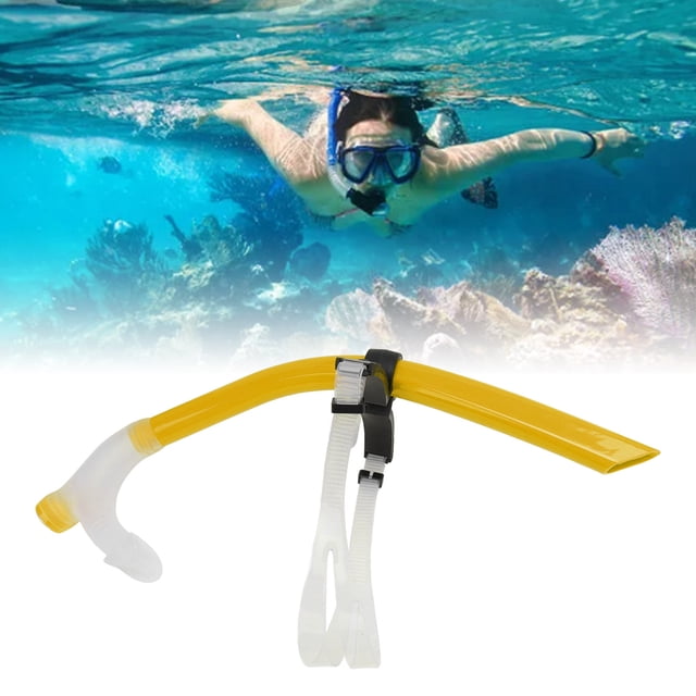 Snorkeling de Natation Réduit, Snorkeling de Natation sur les Genoux Tube de Respiration en Silicone avec Support de Tête Réglable pour Snorkeling Plongée