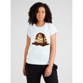 thumbnail image 1 of Women's Sports Tee - Sweet Indulgence Cream Puff Chocolate Design, Short Sleeve, Round Neck, 100% CoCamisetas para mujer, lindas camisetas con estampado gráfico, de manga corta, estilo casual, para ve, 1 of 8