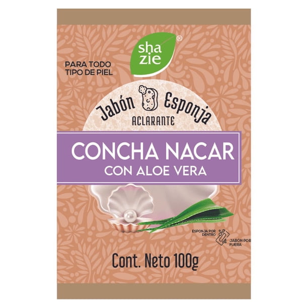 Api Shazie Jabón Esponja Concha Nácar + Áloe Vera 100 gr | Walmart en línea