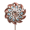 thumbnail image 6 of Teamson Home Outdoor Kinetic Windmill Sculpture with Solar-Powered LED Light, Copper, 6 of 10