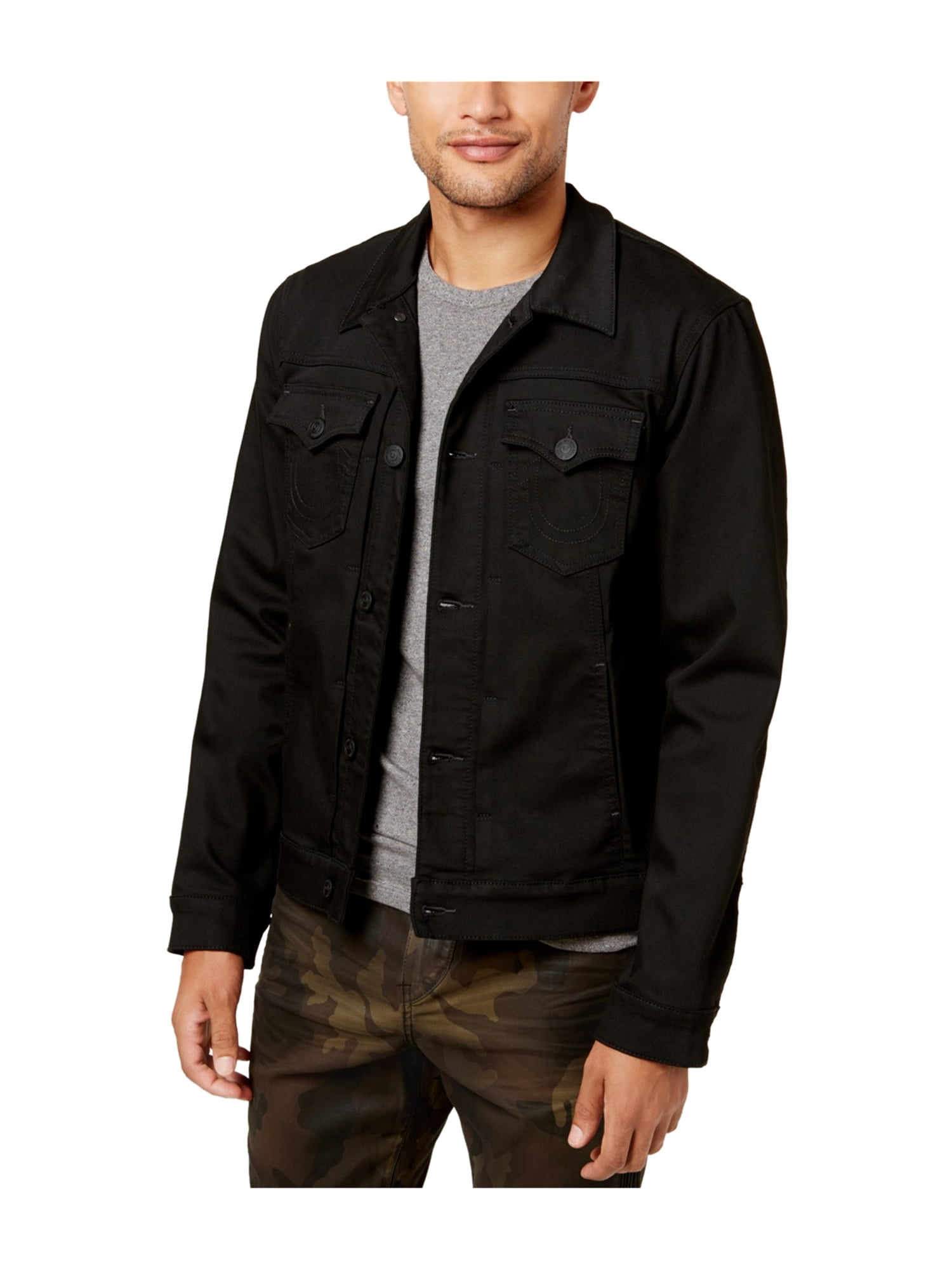 black true religion denim jacket