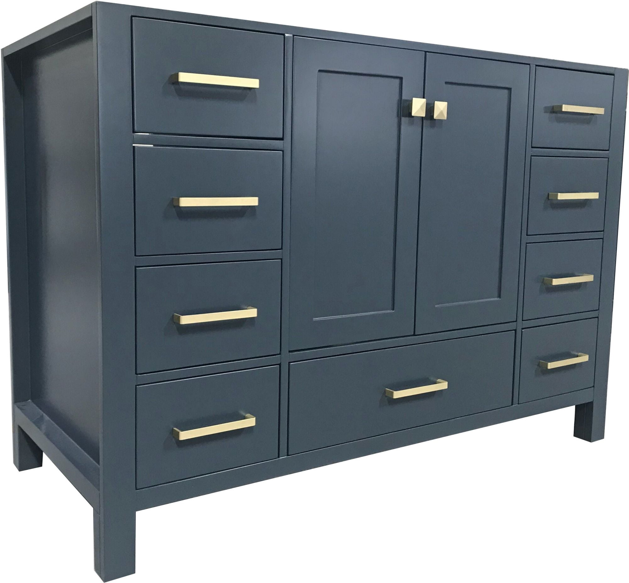 ARIEL Cambridge 48 in. W x 21.5 in. D Bath Vanity Cabinet Only in Midnight Blue