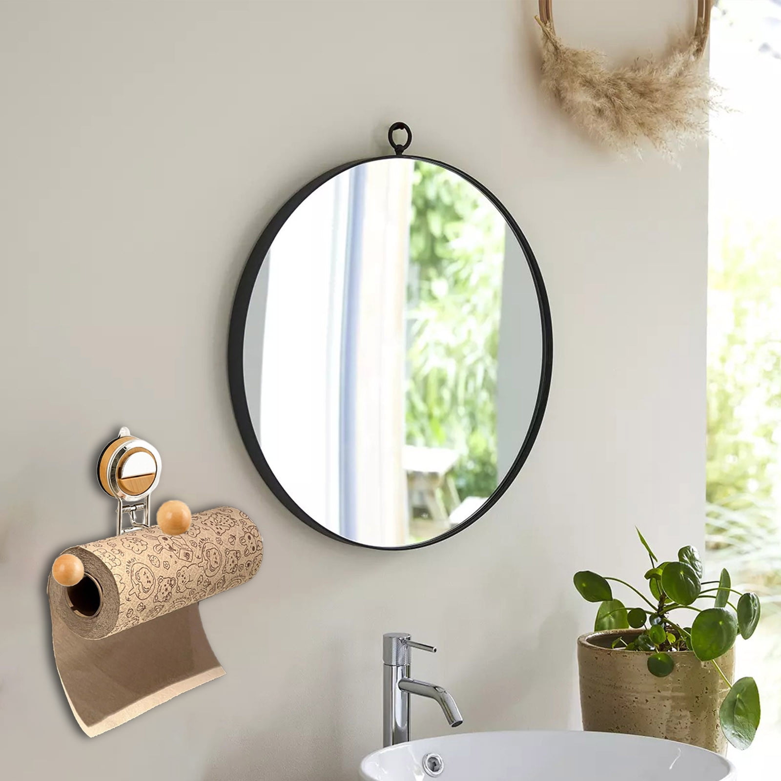 Stainless Steel Wall Mounted Paper Towel Holder Rack for Kitchen and Bathroom Organization
