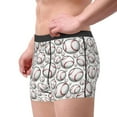 thumbnail image 3 of Wukai Cute Baseball Print Men’s Underwear Breathable Boxer Briefs,&nbsp;Moisture Wicking & Breathable-XX-Large, 3 of 7