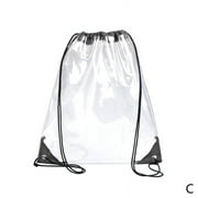 Thick Clear Transparent Shoes Bag Travel Storage Drawstring Bag T8P5