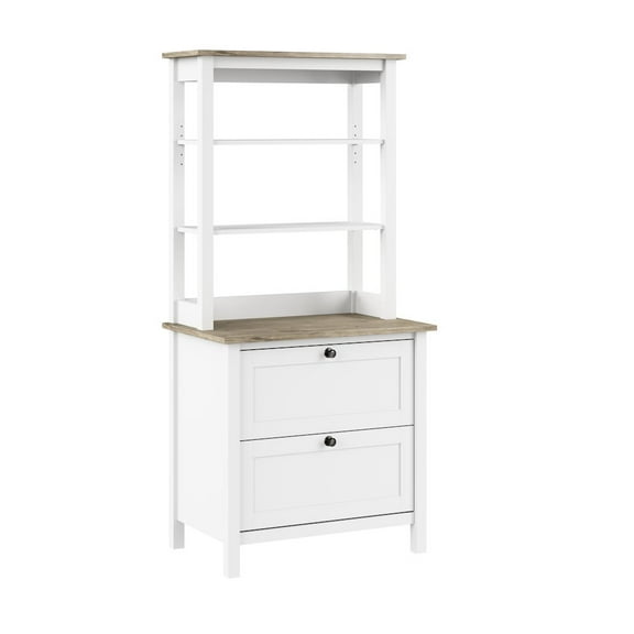 Bush Furniture Mayfield 5 Shelf Bookcase with Doors