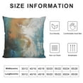 thumbnail image 5 of JEUXUS Zipper Closure Blue and Brown Abstract Short Plush Pillowcase (Universal 1) White, 5 of 5
