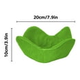 thumbnail image 2 of Green Heat Resistant Bowl Cozy Pad, 1 Count, Polyester, Microwave Hot Dish Holder, Soup Bowl Hugger, Pot Holder Trivet, Hand Protector, for Safe Cooking Hot Container, 2 of 3