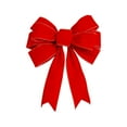 thumbnail image 2 of Red Christmas Bows Outdoor Decorations,14.37x12 Inch Large Christmas Tree Topper Bow, Velvet Wreath Bow with Glitter Gold Edge for Xmas Home Front Door Decor,Wreaths, Gifts & Home Decor, 2 of 6
