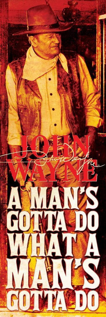Nemesis Now John Wayne Tasse „A Man's Gotta Do“ – 455 Ml, Spülmaschinen- & Mikrowellengeeignet, Braun