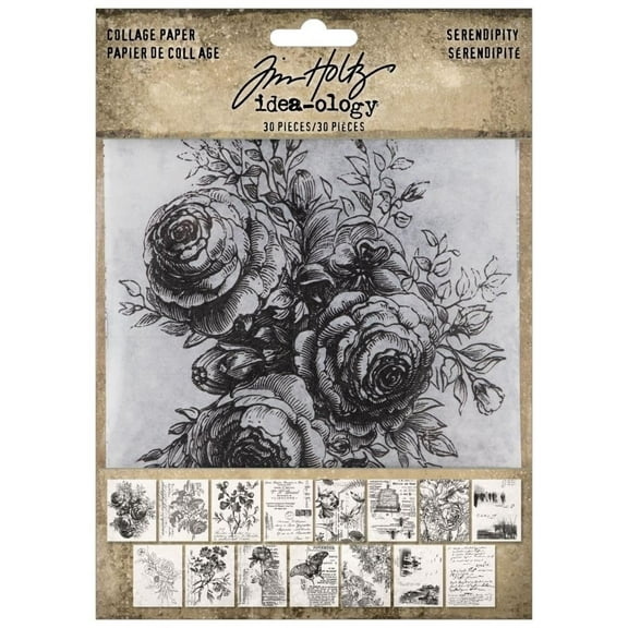 Tim Holtz Iddeaology Collage YPF5 Paper, Serendipity