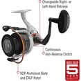 thumbnail image 3 of Quantum Reliance Spinning Fishing Reel, Size 45 Reel, Silver/Black, 3 of 8