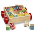 thumbnail image 5 of Melissa & Doug Classic ABC Wooden Block Cart Educational Toy With 30 1-Inch Solid Wood Blocks, 5 of 10