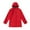 Red, variant on Bmisegm Girl's Casual Solid Color Striped Outdoor Windproof Jacket Hooded Jacket with Adjustable Pockets Windbreaker Jacket Womens Coats Red XXXL