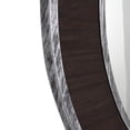 thumbnail image 2 of CHLOE Lighting CHLOE's Reflection Vertical Hanging Black-Wood Finish Oval Framed Wall Mirror 35" Height, 2 of 6