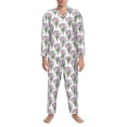 thumbnail image 3 of Goofa Tulips Flowers for 2-piece Loungewear Set Men’s Sleepwear Set Soft PJs Cozy loungewear Comfy Sleep Set Winter Pajamas-Large, 3 of 7