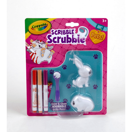 Crayola Scribble Scrubbie, Color & Wash Rabbit and Hamster Set, Ages