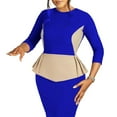 thumbnail image 2 of Women's Autumn/Winter Fashion Elegant Office Pencil Dress Bodycon Dress, 2 of 8