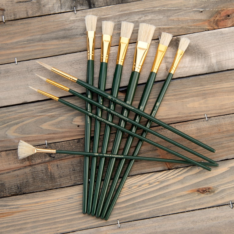 Royal & Langnickel Natural Bristle Paintbrush Set, 10pc photo 5
